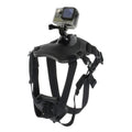 PULUZ Adjustable Hound Dog Fetch Harness Chest Strap Mount for GoPro Hero12 / Hero11 /10 /9 /8 /7 /6 /5, Insta360 Ace / Ace Pro, DJI Osmo Action 4 (Black)