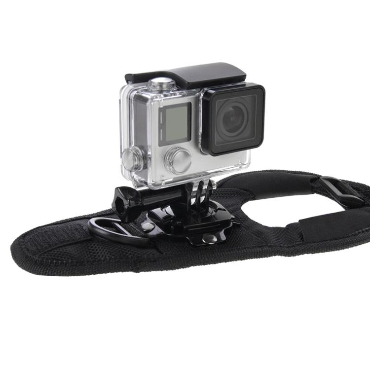 PULUZ 360 Degree Rotation Glove Style Palm Strap Mount Band for GoPro, Insta360, DJI and Other Action Cameras, Glove Palm Strap