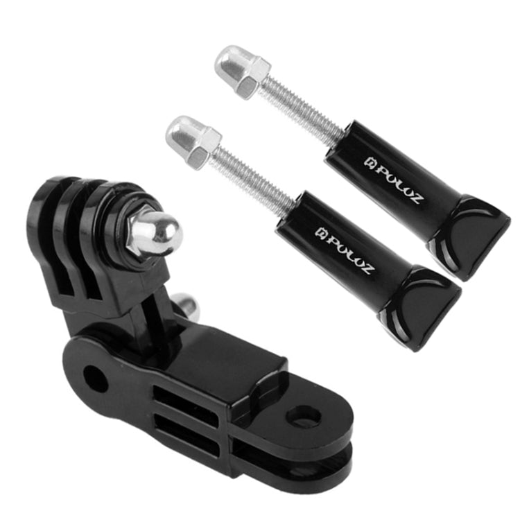 PULUZ Adjustable 3-Way Pivot Arm with 2 Long Screws for PULUZ Action Sports Cameras Jaws Flex Clamp Mount for GoPro, Insta360, DJI and Other Action Cameras