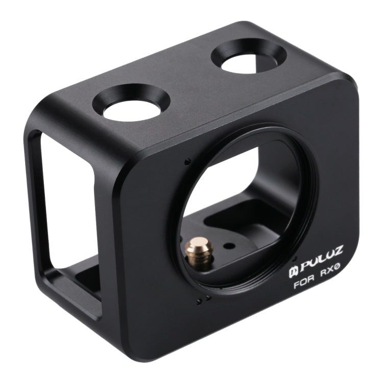 PULUZ for Sony RX0 Aluminum Alloy Protective Cage + 37mm UV Filter Lens + Lens Sunshade with Screws and Screwdrivers, Cage Black, Cage Gold, Cage Blue, Cage Red, Cage Silver