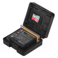 PULUZ Hard Plastic Battery Storage Box for DJI Osmo Action 6 / 5 Pro / Action 4 / GoPro HERO13 Black /12 Black /11 Black /10 Black /9 Black AHDBT-901 Enduro Battery, AHDBT-901