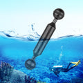 PULUZ 5 inch 13cm Length 20.8mm Diameter Dual Balls Carbon Fiber Floating Arm, Ball Diameter: 25mm, 5 inch Black, 5 inch Blue, 5 inch Red