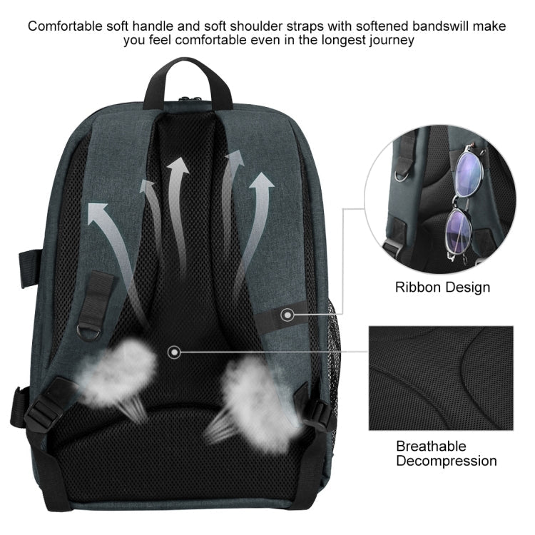 PULUZ Outdoor Portable Waterproof Scratch-proof Dual Shoulders Backpack Handheld PTZ Stabilizer Camera Bag with Rain Cover for Digital Camera, DJI Ronin-SC / Ronin-S, Backpack(Grey), Backpack(Black), Backpack(Grey US)