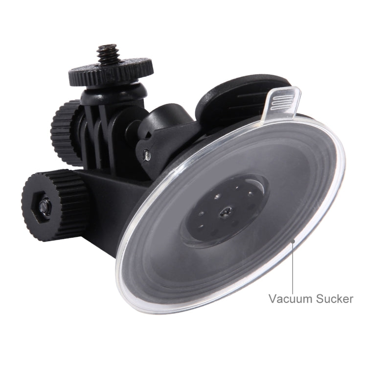 PULUZ Car Suction Cup Mount with Tripod Adapter & Storage Bag for GoPro & Action Cameras