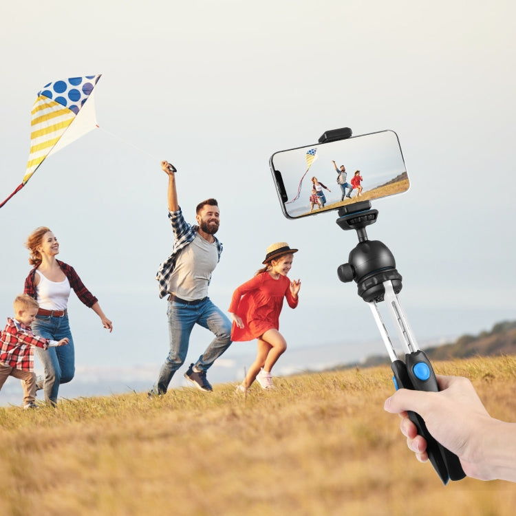 PULUZ Mini VLOG Live Stabilizer Stand Tripod with Phone Clamp for Smartphones (Blue)