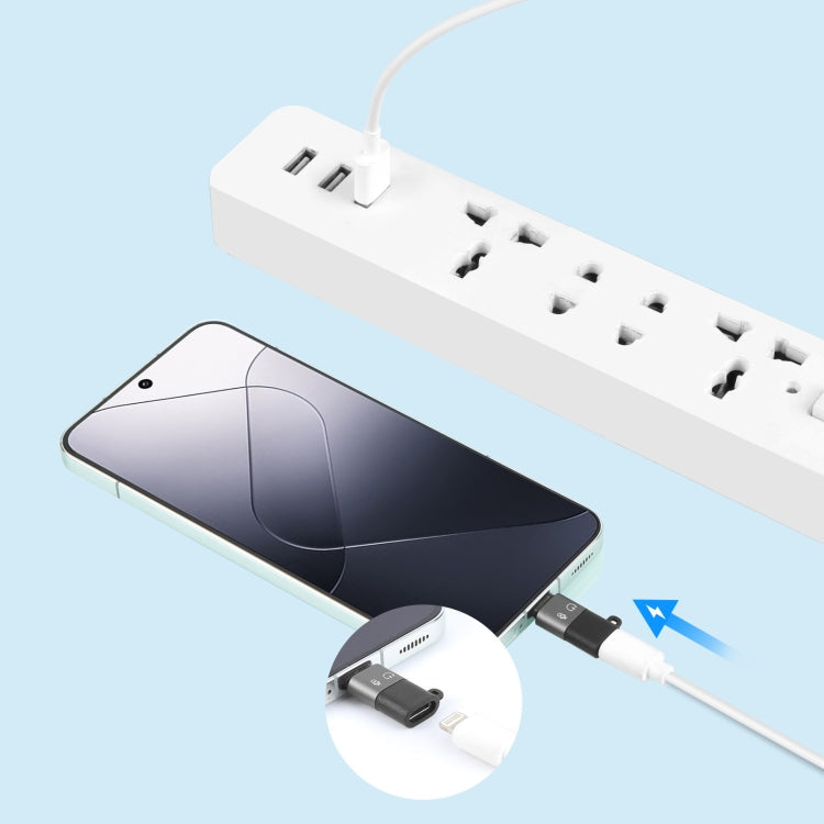 PULUZ 8 Pin to USB-C / Type-C OTG Adapter (Black)