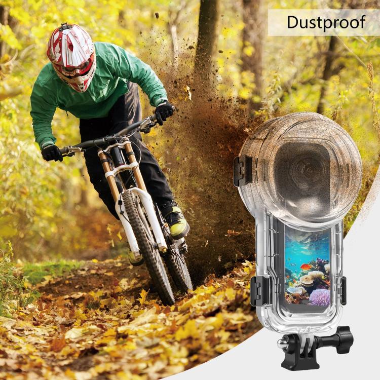 For Insta360 X5 PULUZ 60m Waterproof Sealed Diving Case, Waterproof Diving Case