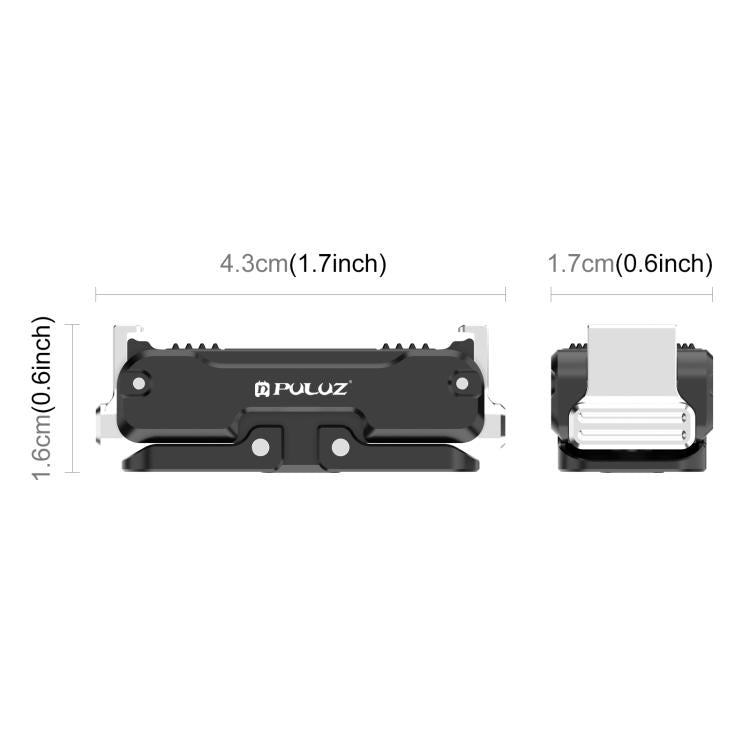 For DJI Osmo Nano PULUZ Magnetic Metal Quick Release Base Mount