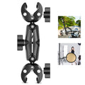 PULUZ Motorcycle Dualheads Crab Clamp Handlebar Fixed Mount for GoPro and Other Action Cameras