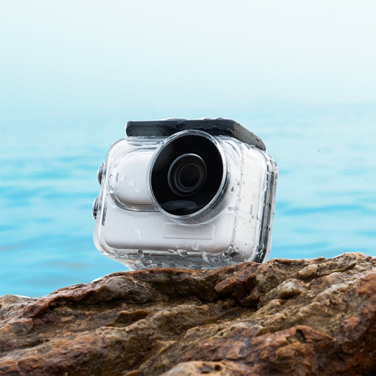 For Insta360 GO 3 PULUZ 60m Underwater Waterproof Housing Case with Base Adapter & Screw, Waterproof Housing Case
