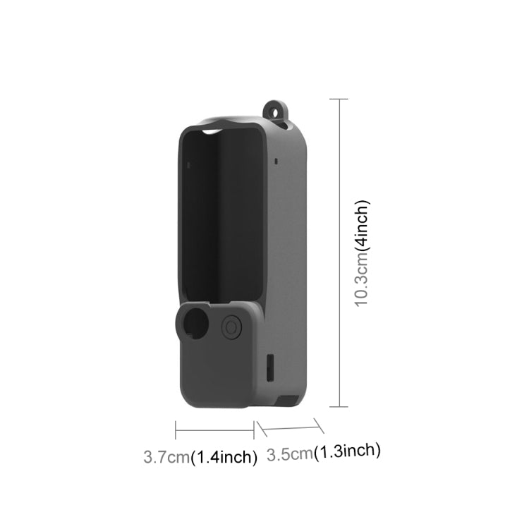 For DJI OSMO Pocket 3 PULUZ  3 in 1 Silicone Cover Case Set (Black)