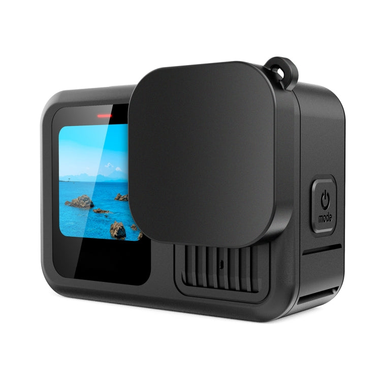 For GoPro HERO13 Black PULUZ Soft TPU Rubber Scratch-resistant Camera Lens Protective Cap Cover (Black)