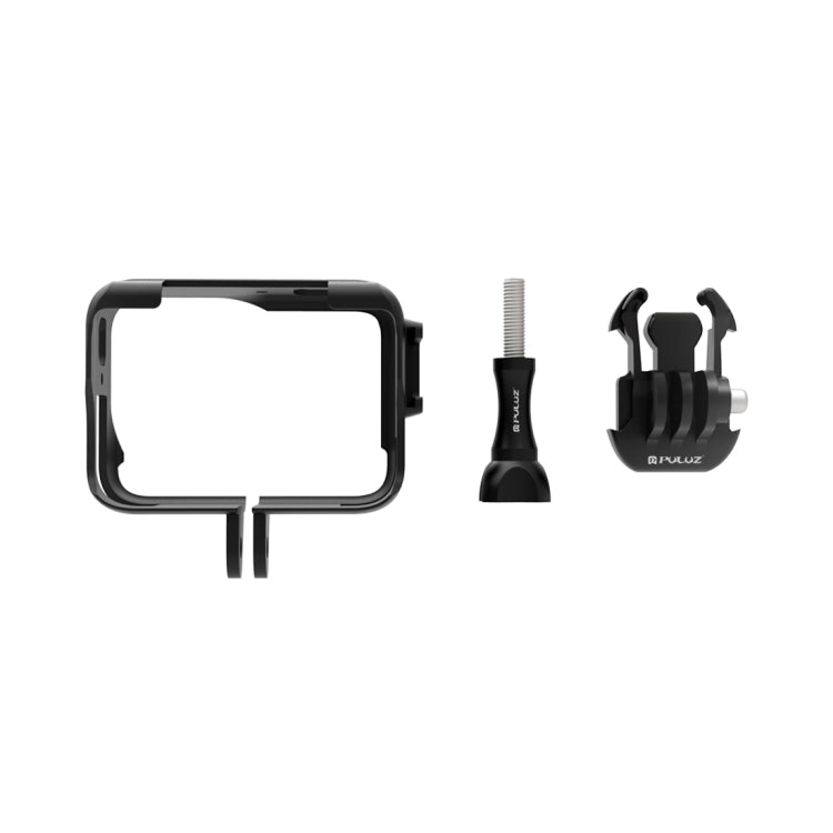 For Insta360 Ace Pro PULUZ Plastic Cage Expansion Adapter Frame with Cold Shoe Base, For Insta360 Ace Pro Plastic Cage