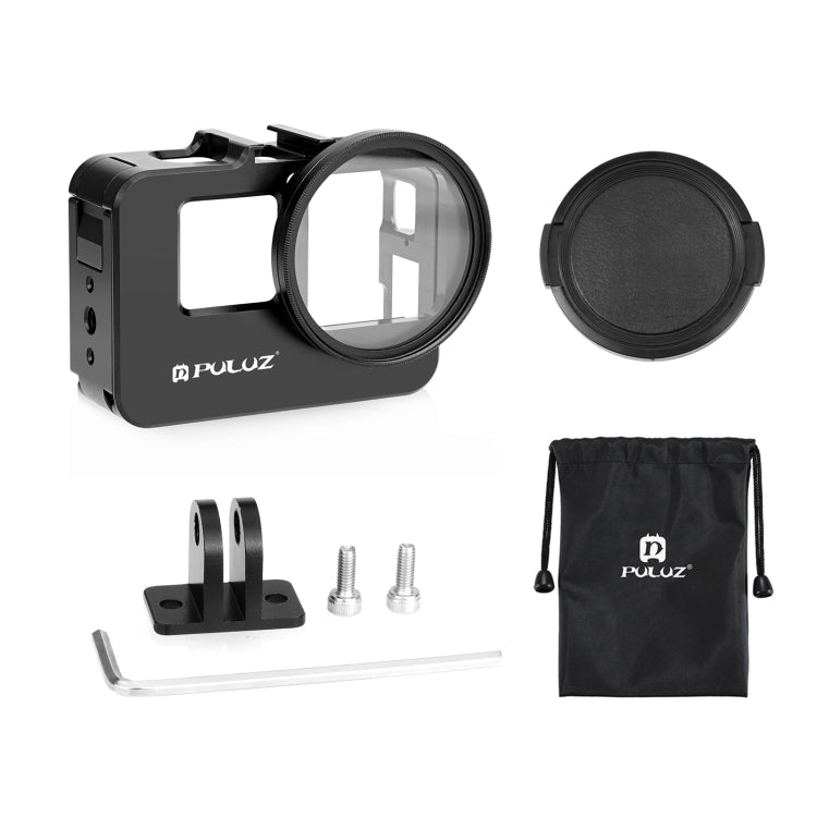 For Insta360 Ace Pro / Ace PULUZ Metal Rabbit Cage Adapter Frame with 52mm UV Filter & Adapter Ring, For Insta360 Ace Metal Cage 1