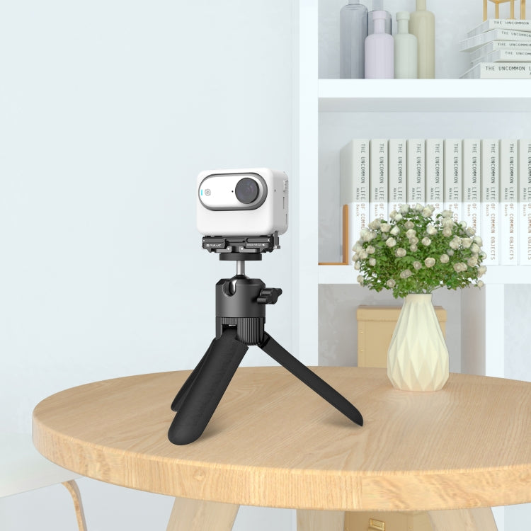 For Insta360 GO3 PULUZ Magnetic ABS Quick Release Base Mount (Black)