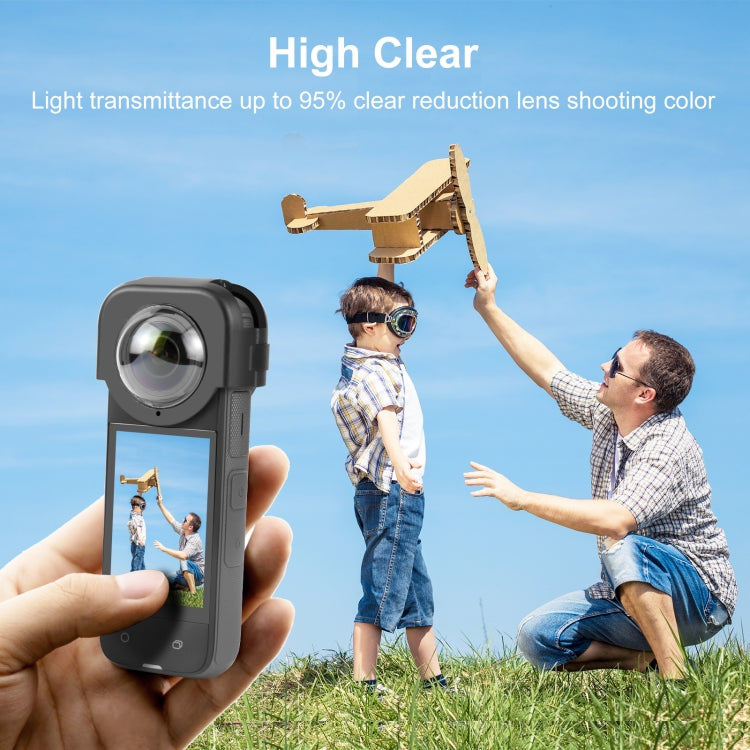 For Insta360 X4 PULUZ Snap-on Lens Guard Protective Cover, For Insta360 X4