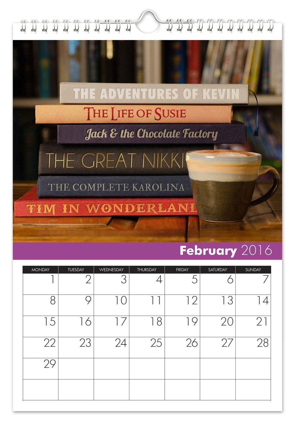 Personalised 2026 Family & Friends Calendar, For 2 To 6 People, In A3 Or A4 Sizes