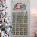Personalised 2026 Santa Advent Calendar In Silver Grey