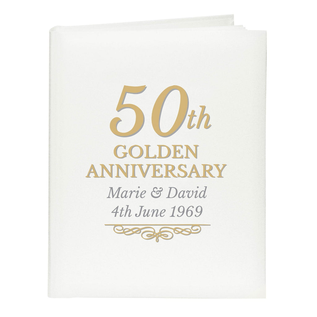 Personalised 50th Golden Anniversary Traditional Album