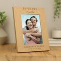 Personalised Anniversary 7x5 Inch Wooden Photo Frame