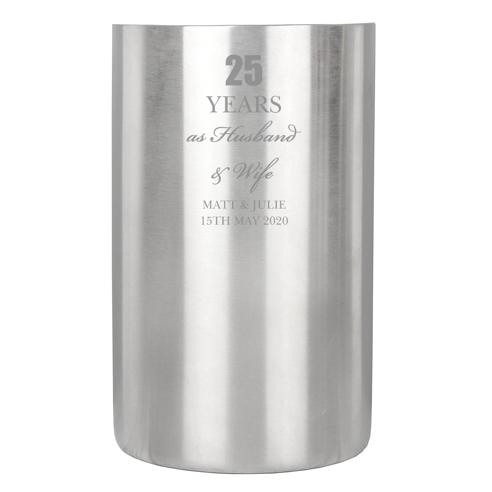 Personalised Anniversary Wine Cooler