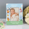 Personalised Baby Animals 6x4 Inch Wooden Photo Frame
