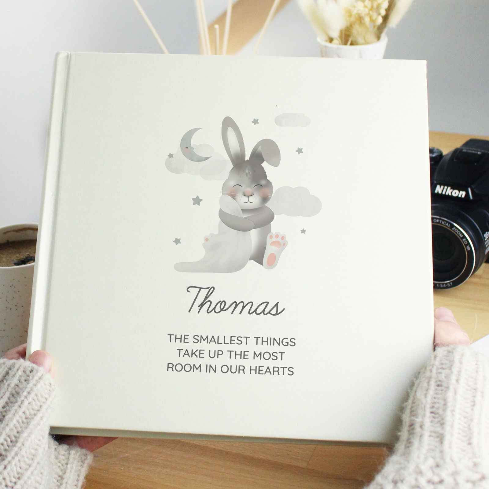 Personalised Baby Bunny Album With Sleeves
