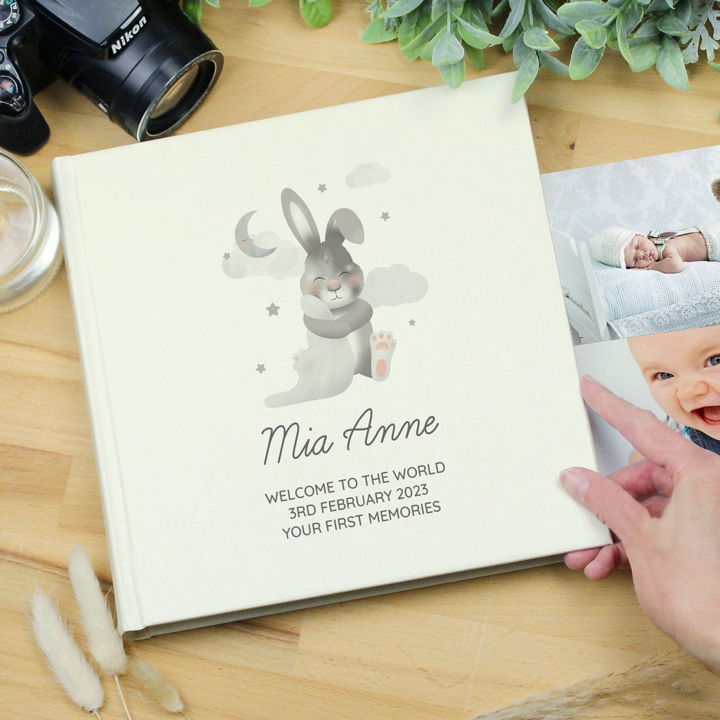 Personalised Baby Bunny Album With Sleeves