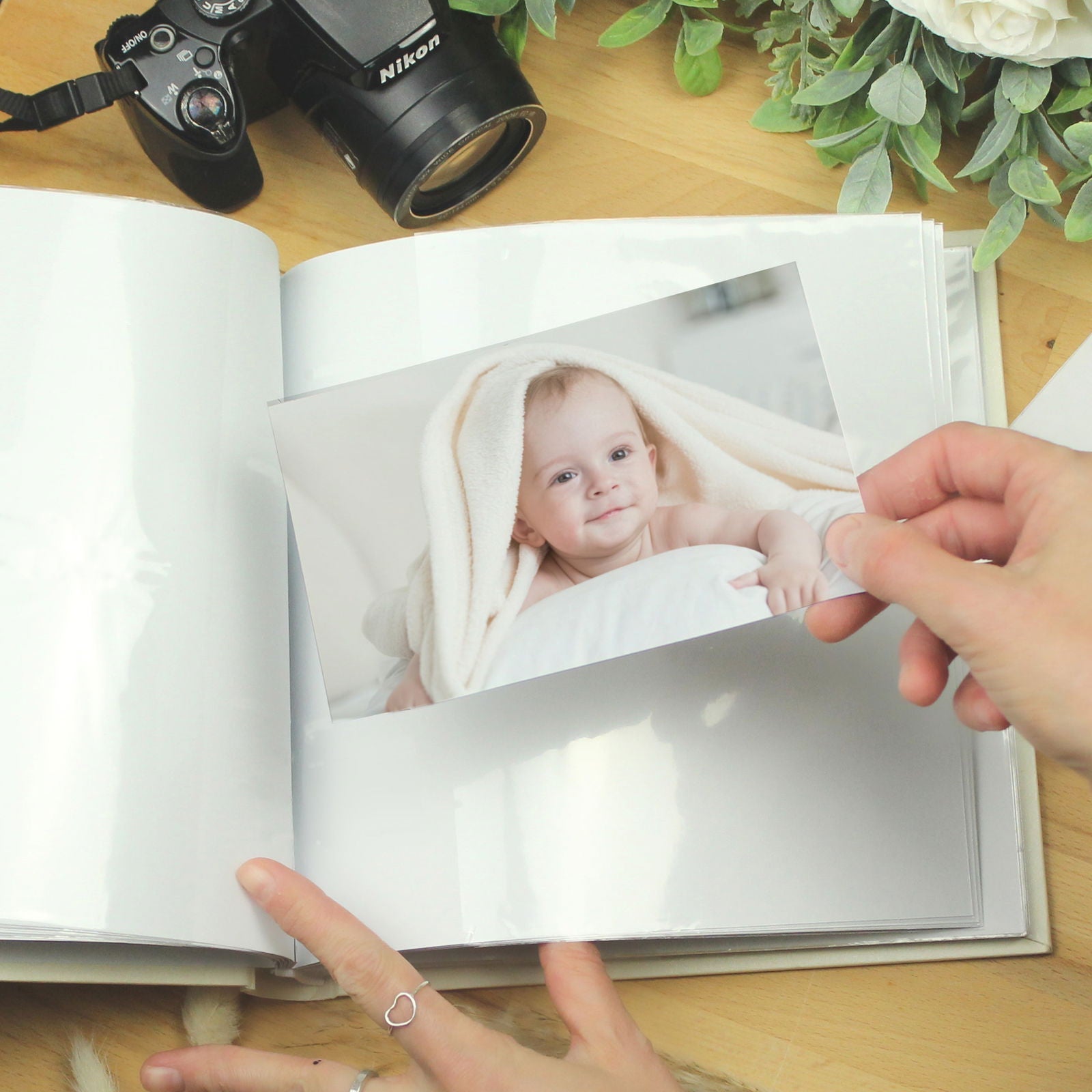 Personalised Baby Bunny Album With Sleeves