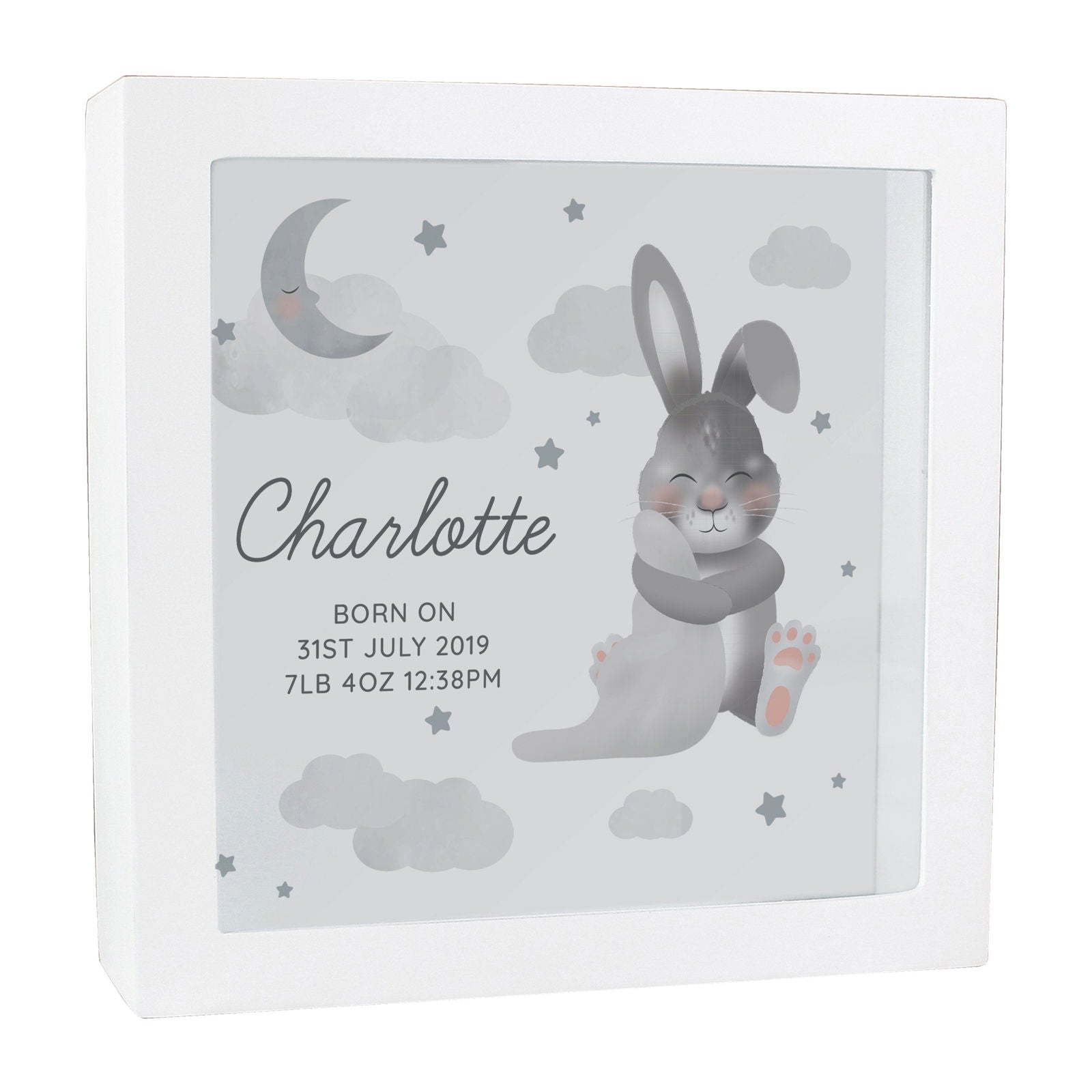 Personalised Baby Bunny Memory Keepsake Box