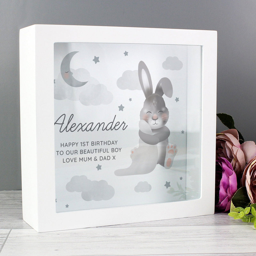 Personalised Baby Bunny Memory Keepsake Box
