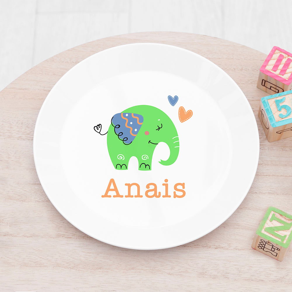 Personalised Baby Dinner Set - Elephant 