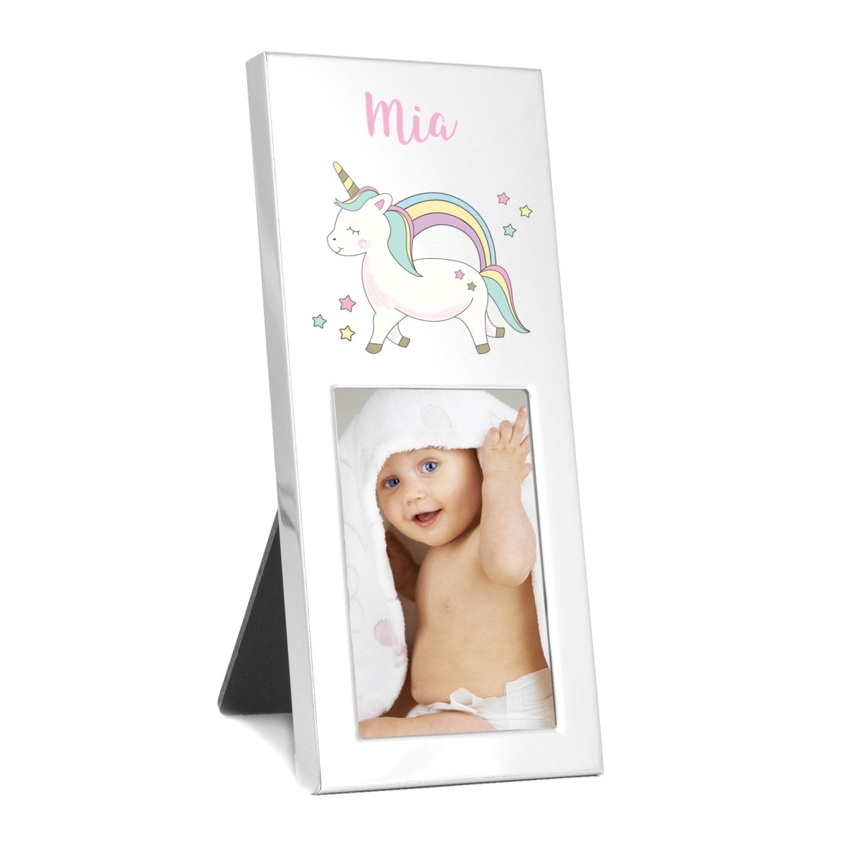 Personalised  Baby Unicorn 2x3 Inch Photo Frame