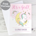 Personalised Baby Unicorn Card