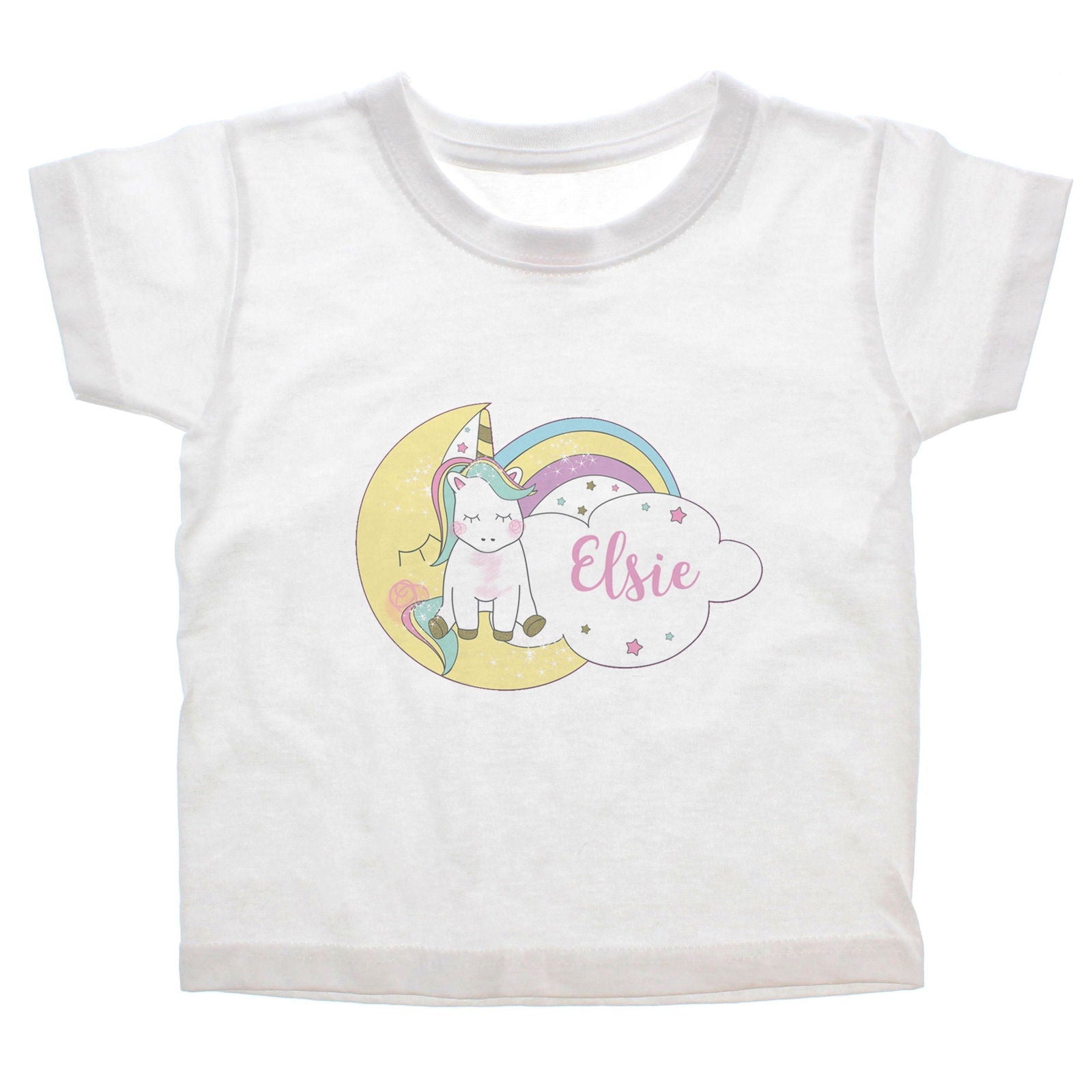 Personalised Baby Unicorn T Shirt 1-2 Years