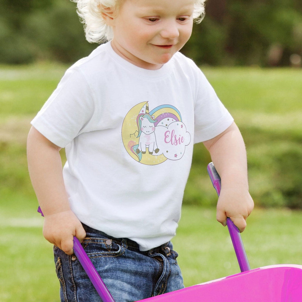 Personalised Baby Unicorn T Shirt 1-2 Years