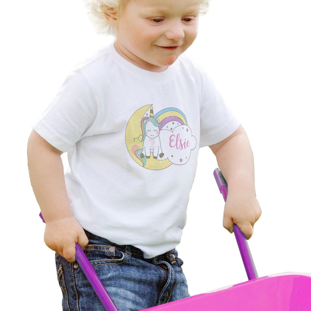 Personalised Baby Unicorn T Shirt 1-2 Years