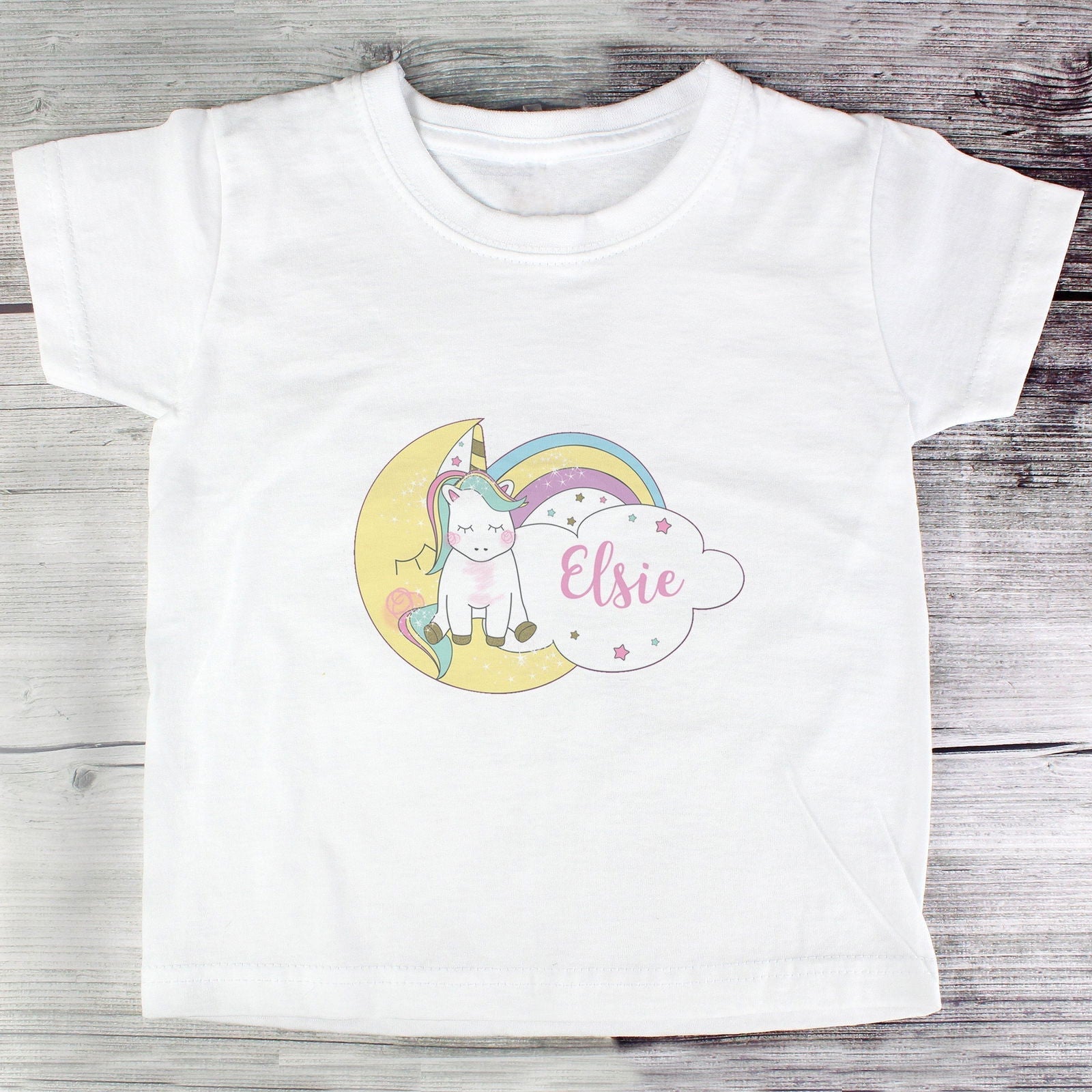 Personalised Baby Unicorn T Shirt 2-3 Years