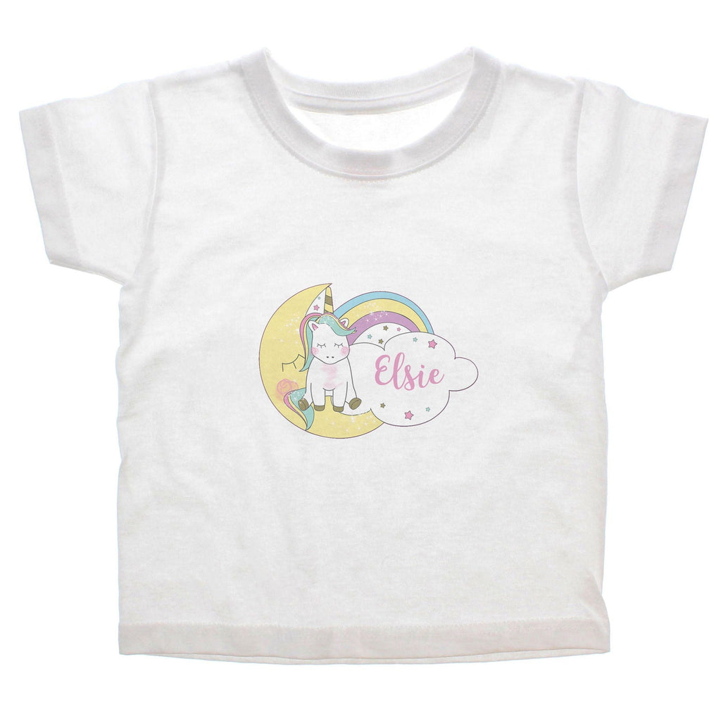 Personalised Baby Unicorn T Shirt 3-4 Years