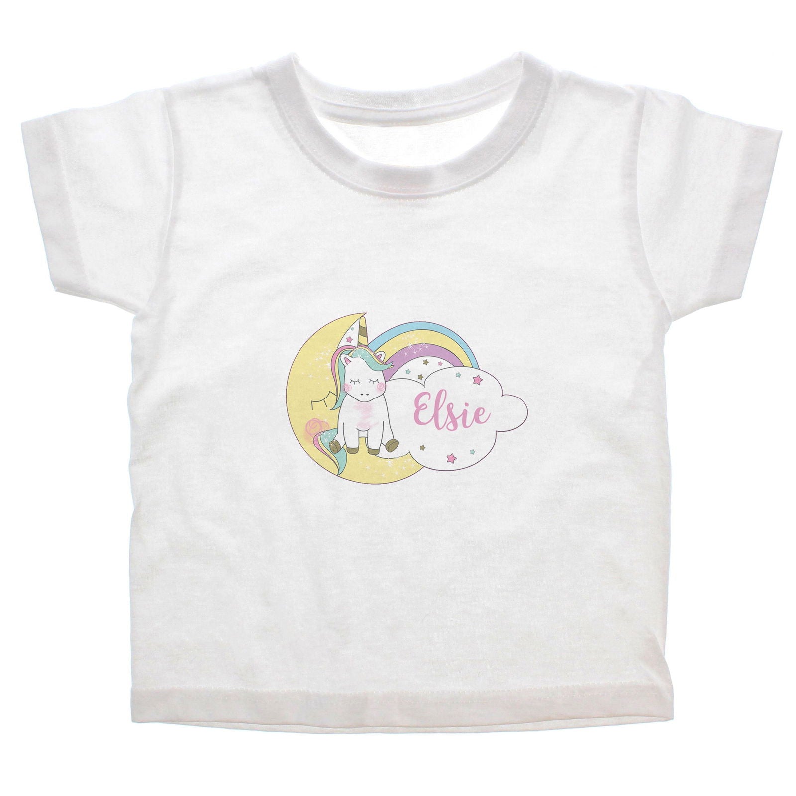 Personalised Baby Unicorn T Shirt 3-4 Years