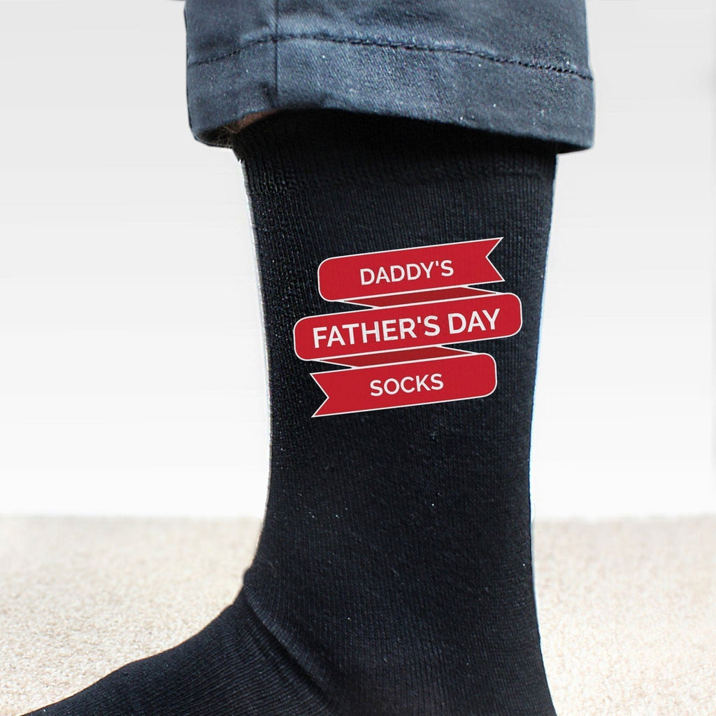 Personalised Banner Design Mens Socks