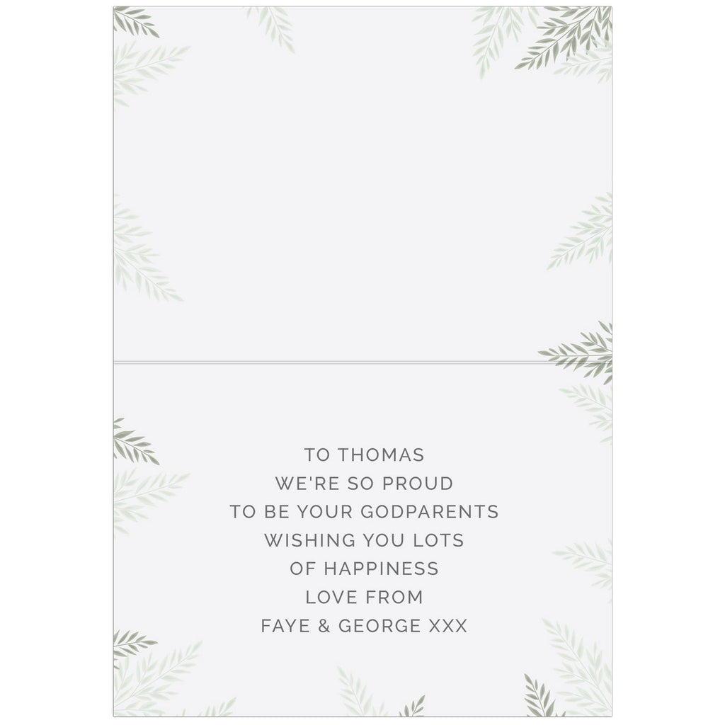 Personalised Baptism Card