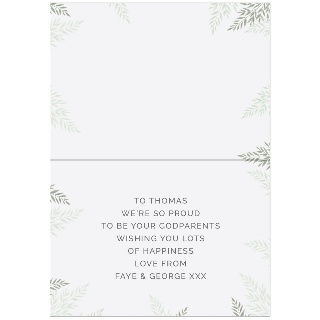Personalised Baptism Card