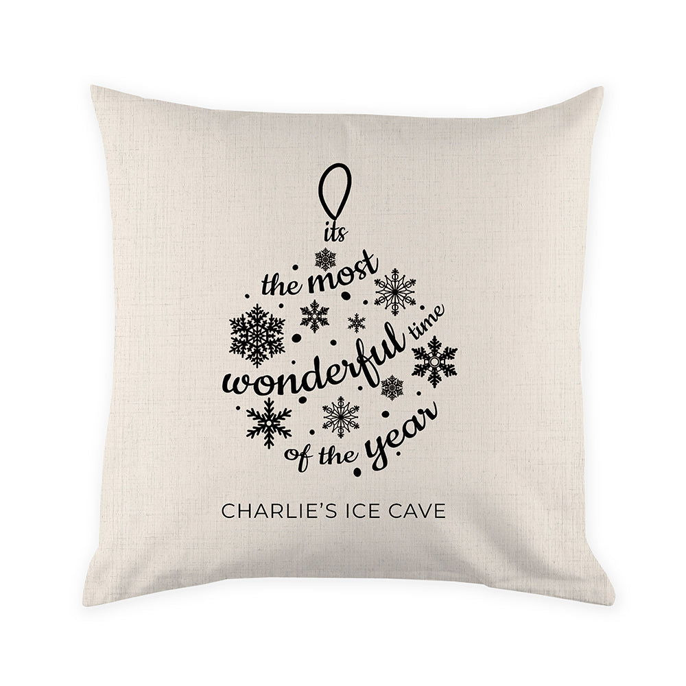 Personalised Bauble Cushion Cover