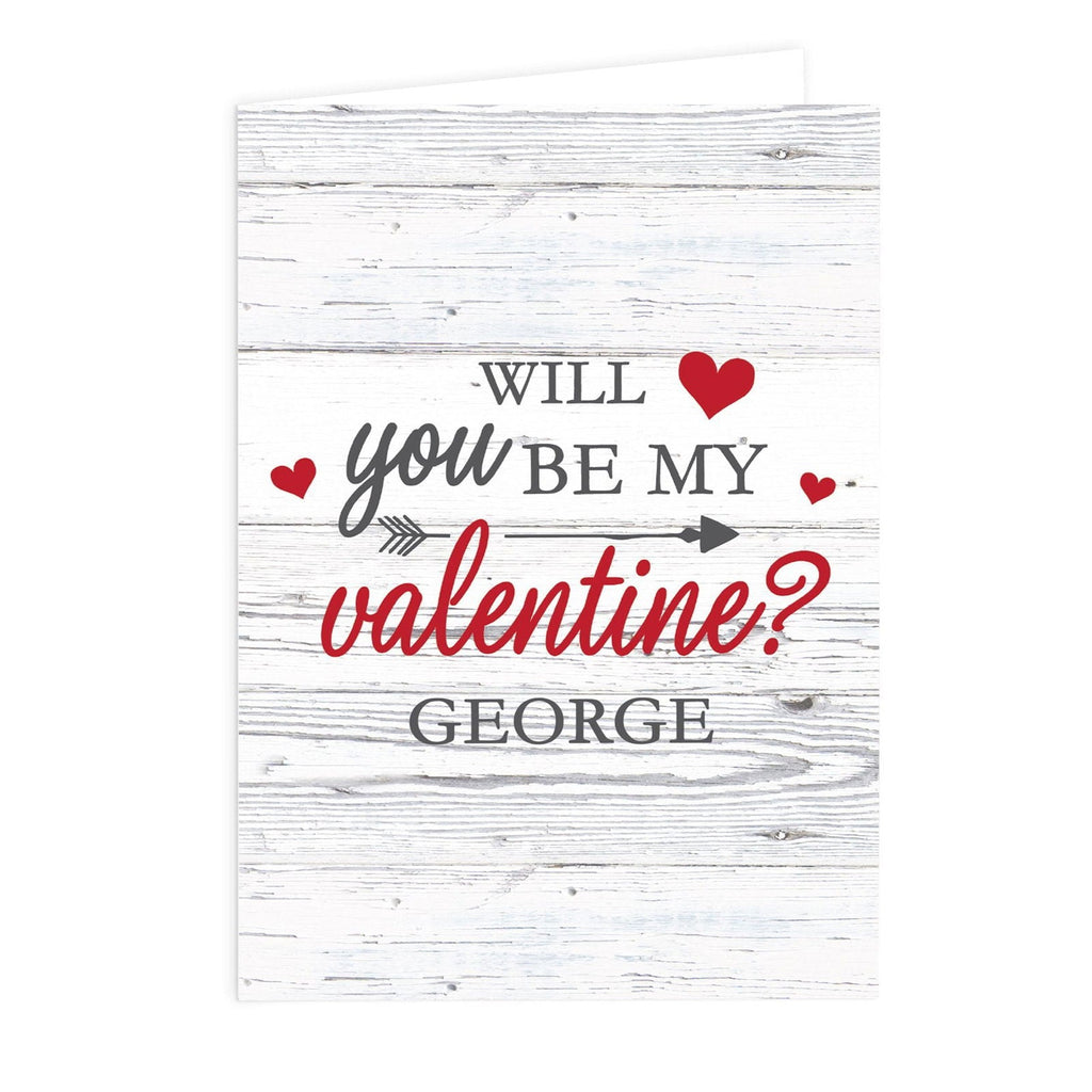 Personalised Be My Valentine Card