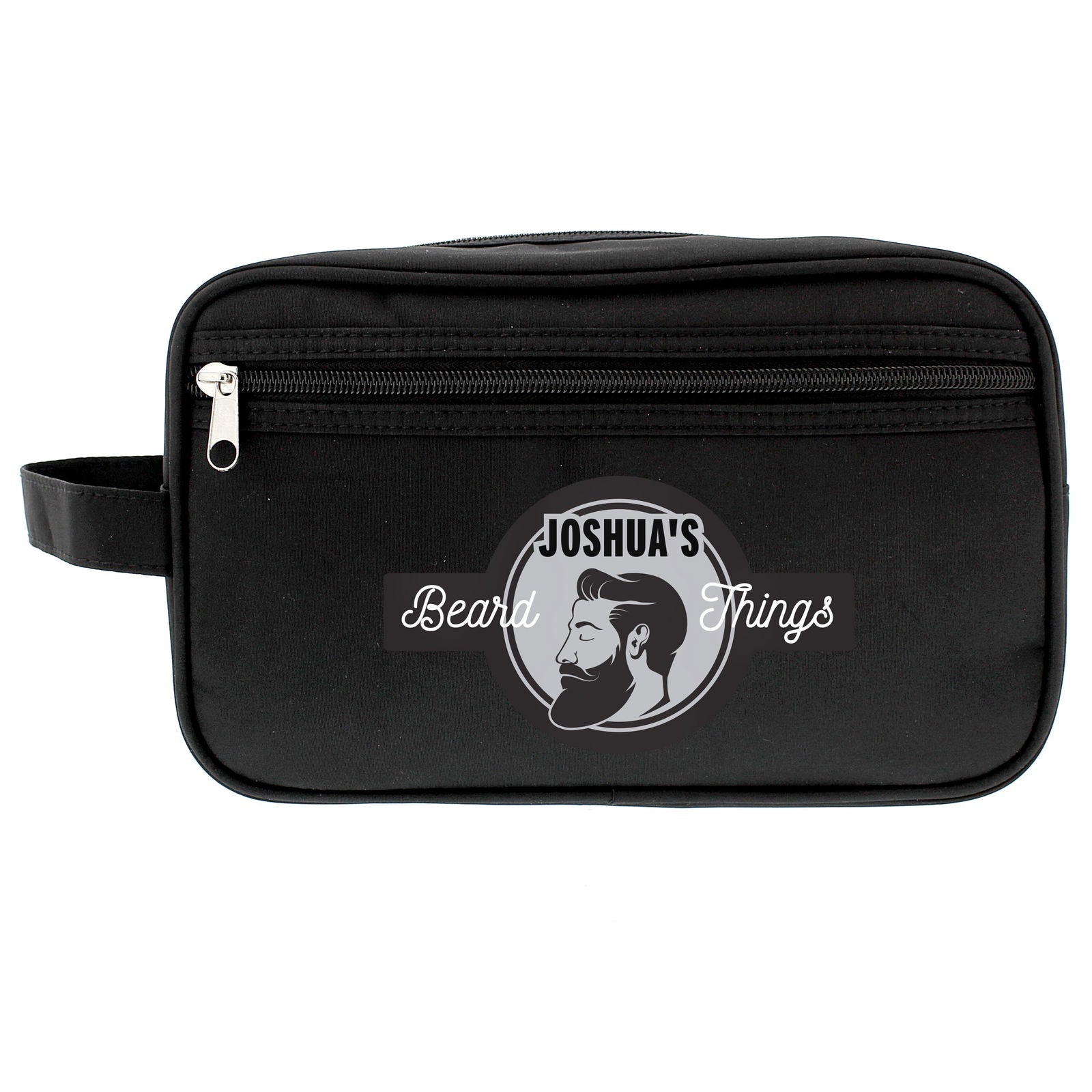 Personalised Beard Things Black Vanity Bag