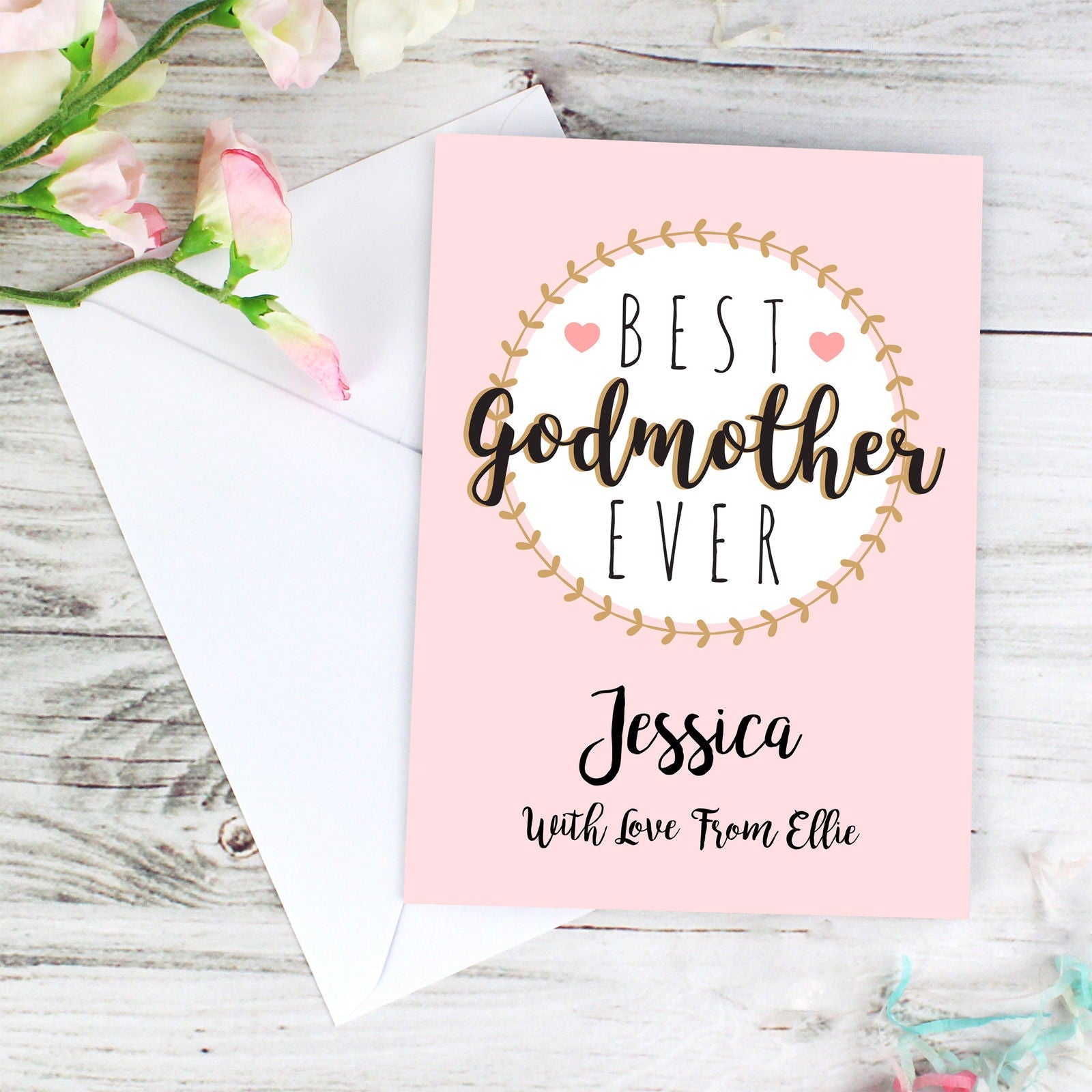 Personalised Best Godmother Card