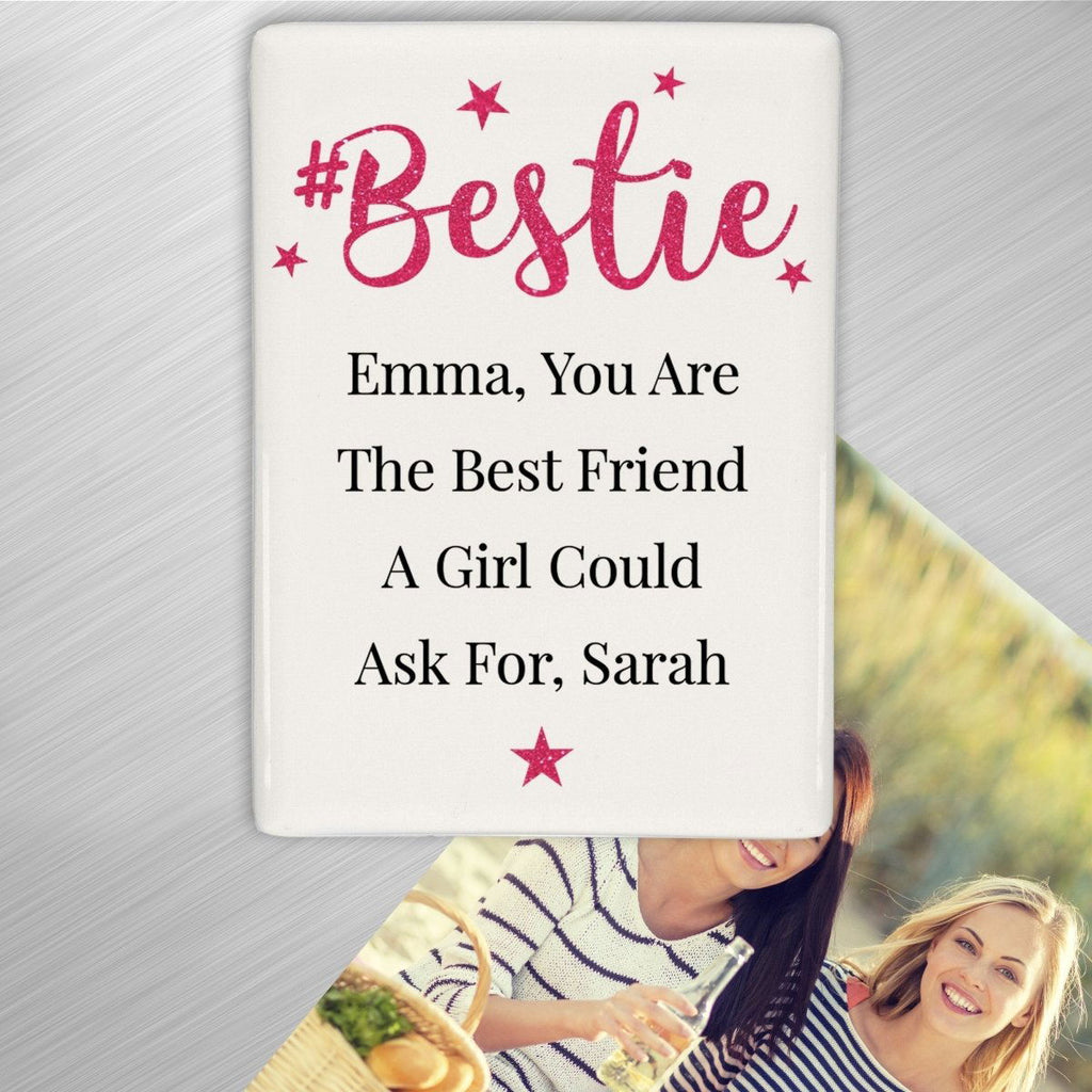 Personalised #Bestie Fridge Magnet