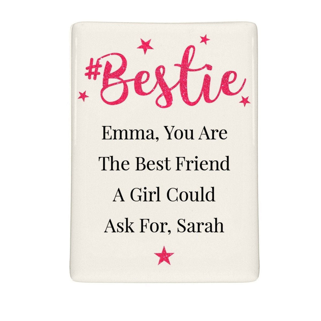 Personalised #Bestie Fridge Magnet