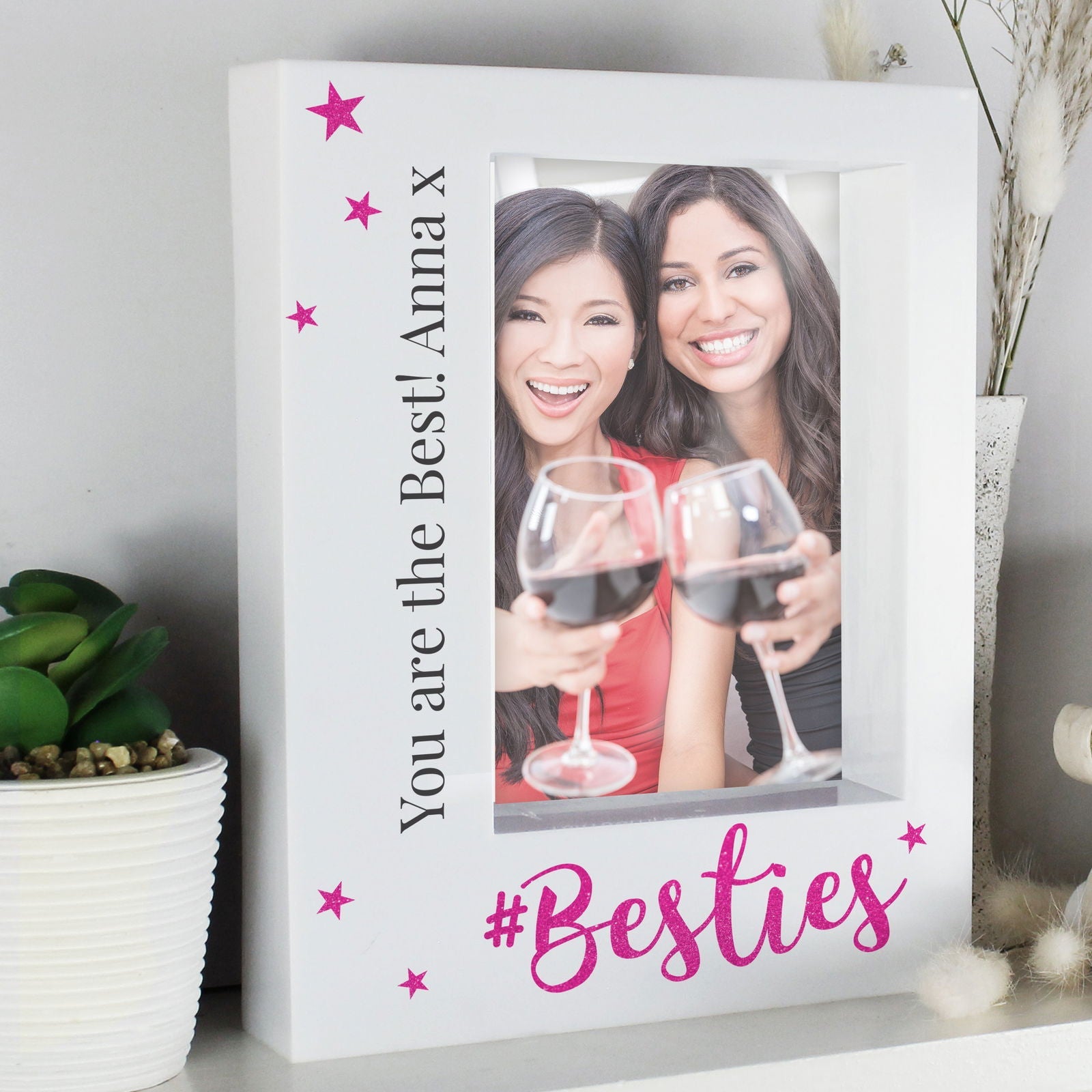 Personalised Besties 5x7 Inch Box Photo Frame
